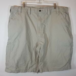Carhartt Mens 44 Tan Original Fit  Flat Front Chino Shorts